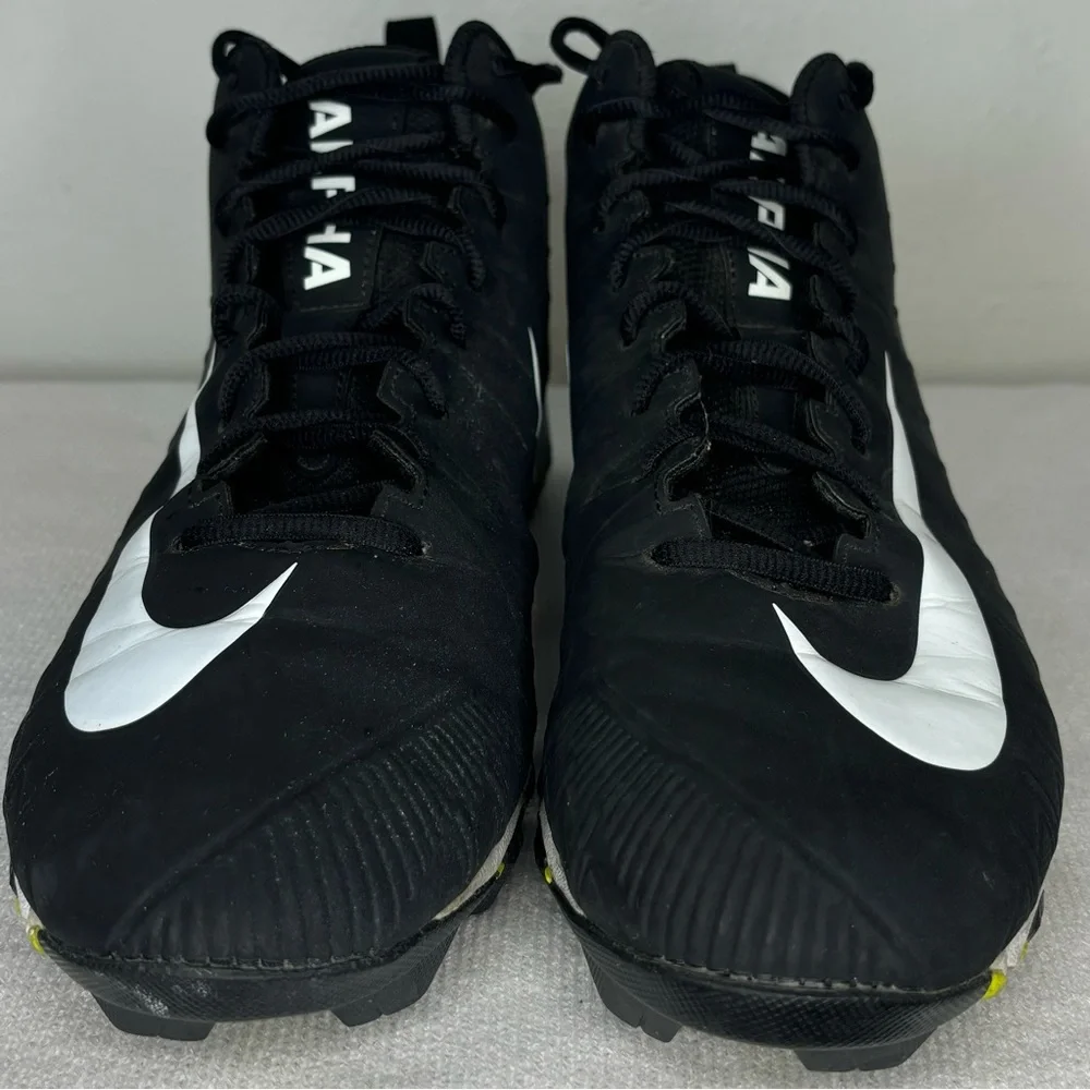 Men’s Nike Alpha FastFlex Sporting Football Cleats Black‎ White 11.5 US NFL